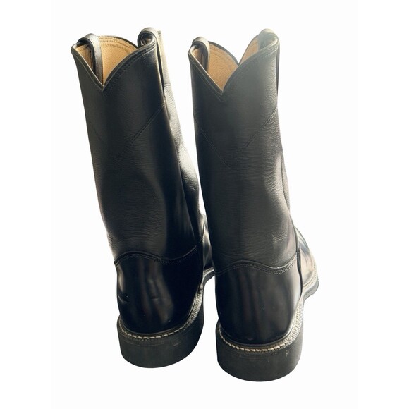 Justin 3170 Classic Western Cowboy Men\'s Boots Black Leather Size 9.5 B main image 8